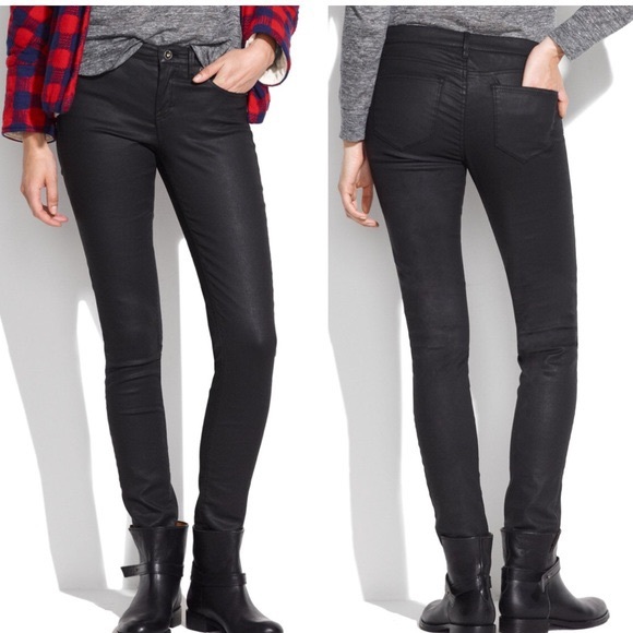 Madewell Black Skinny Skinny Coated Jeans - Picture 11 of 11